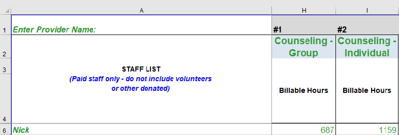 appendix g 5 billable hours personnel input