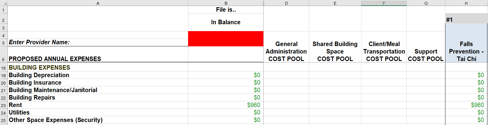 appendix g 5 building expenses