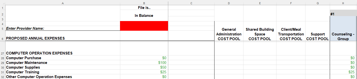 appendix g 5 general admin cost pool