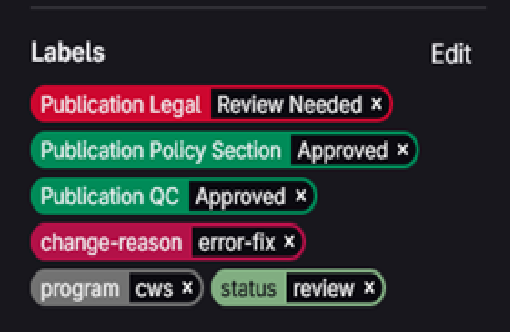train approval labels