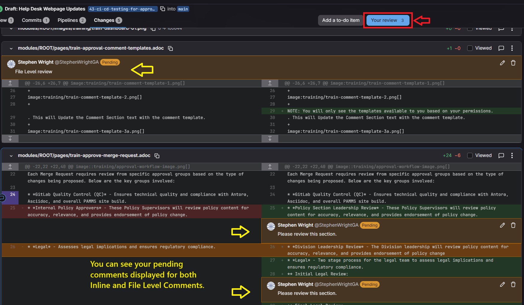 train comment feedback 5